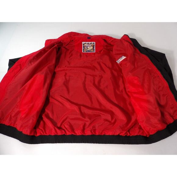 Vtg Avigo Gear Pepsi Cola Windbreaker XL Full Zip Jacket Black Logo Red 90s - Picture 12 of 14